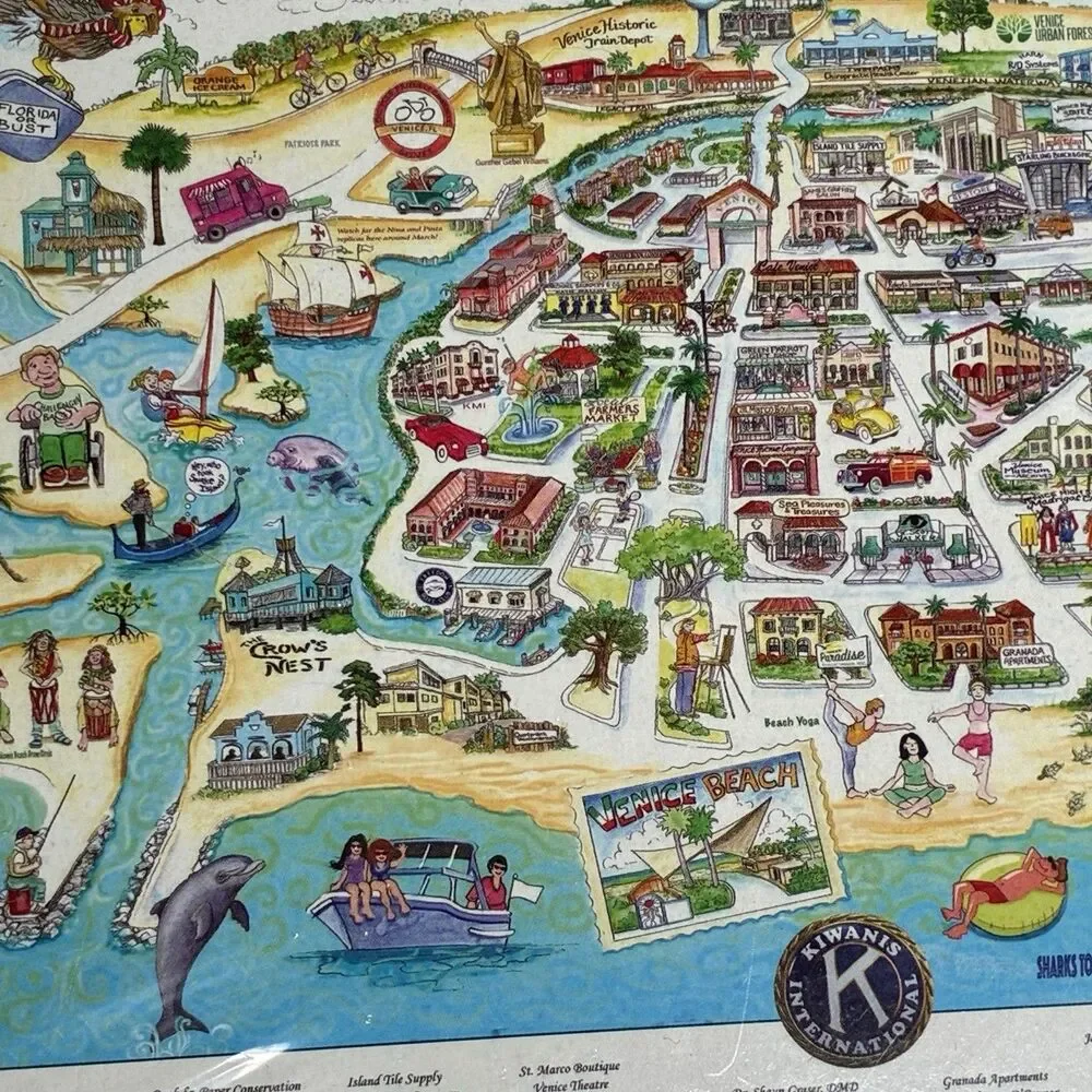 Kiwanis Jigsaw Puzzle Of Venice Florida 672 Pieces Brand New Sealed Rare